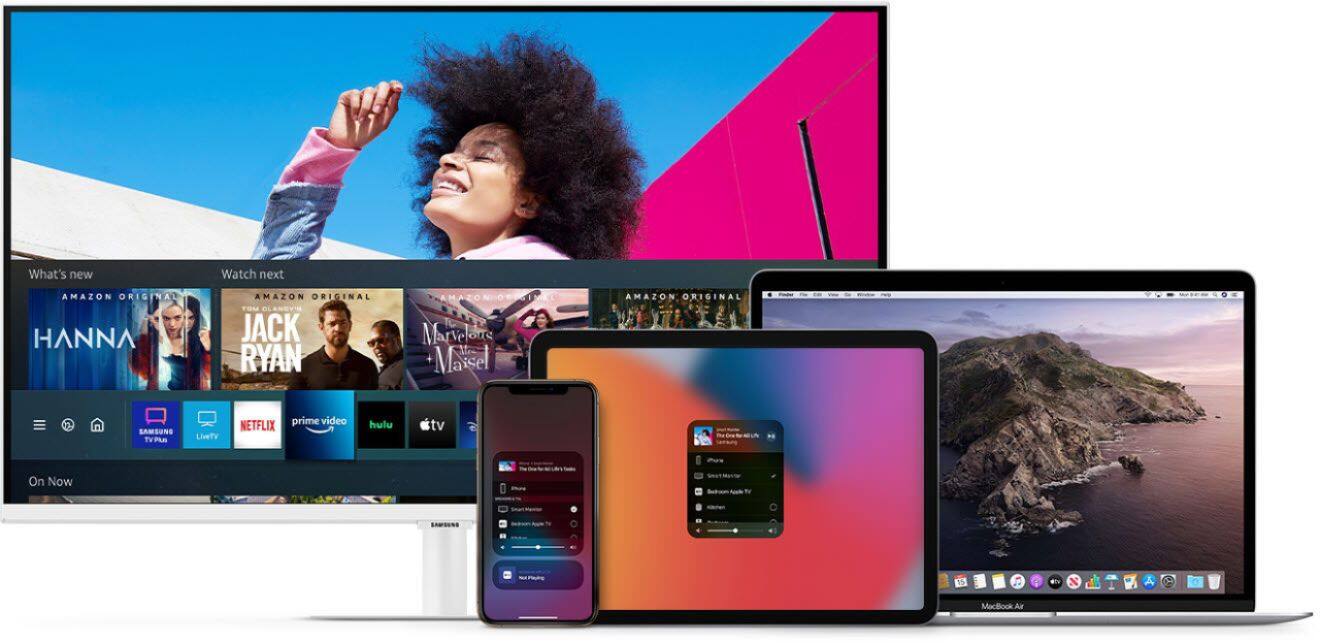 Alt View 37. Samsung - AM500 Series 27" LED FHD Smart Tizen Monitor - White.