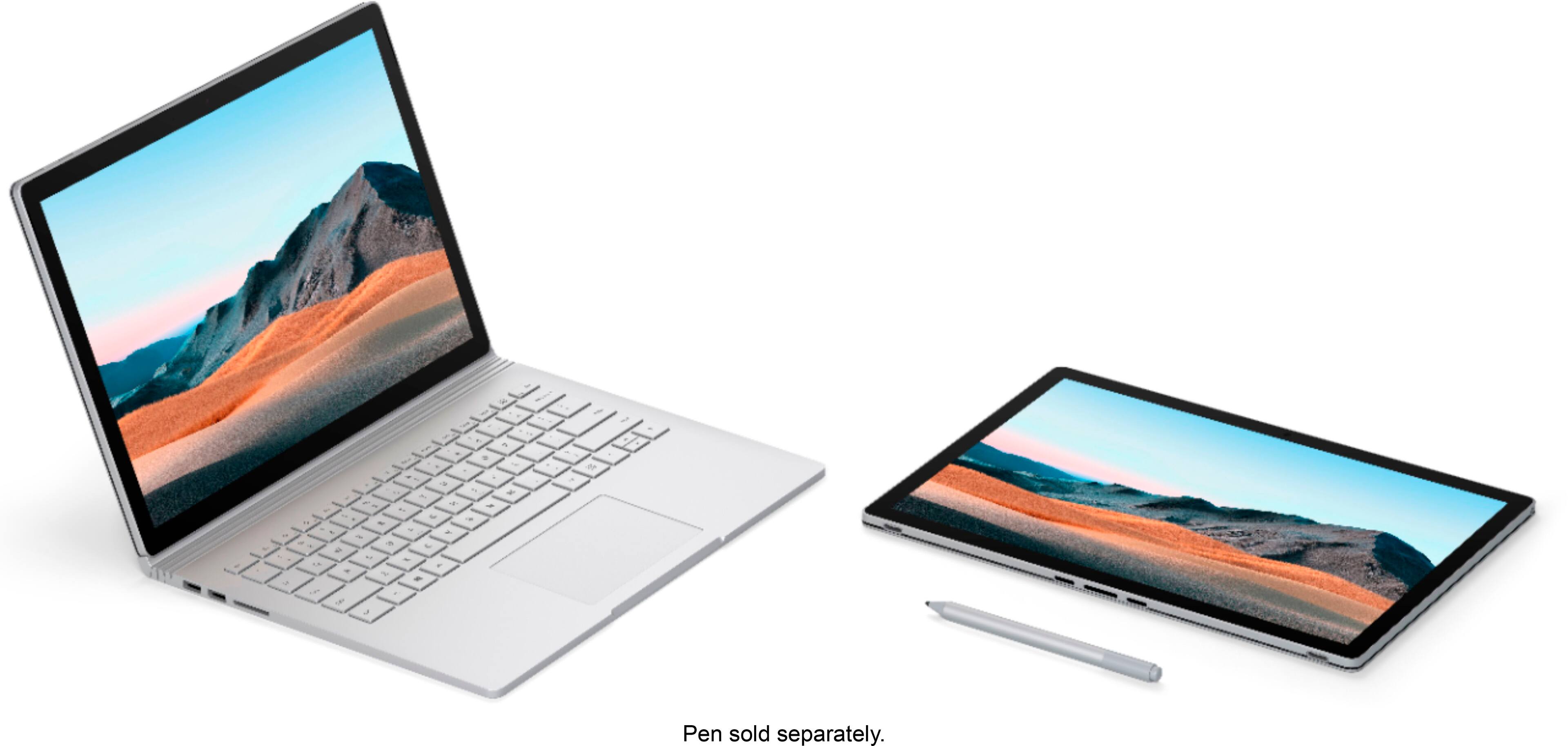 Alt View 16. Microsoft - Geek Squad Certified Refurbished Surface Book 3 - Intel Core i7 - 32GB - NVIDIA GeForce GTX 1650 Max-Q - 512GB SSD - Platinum.