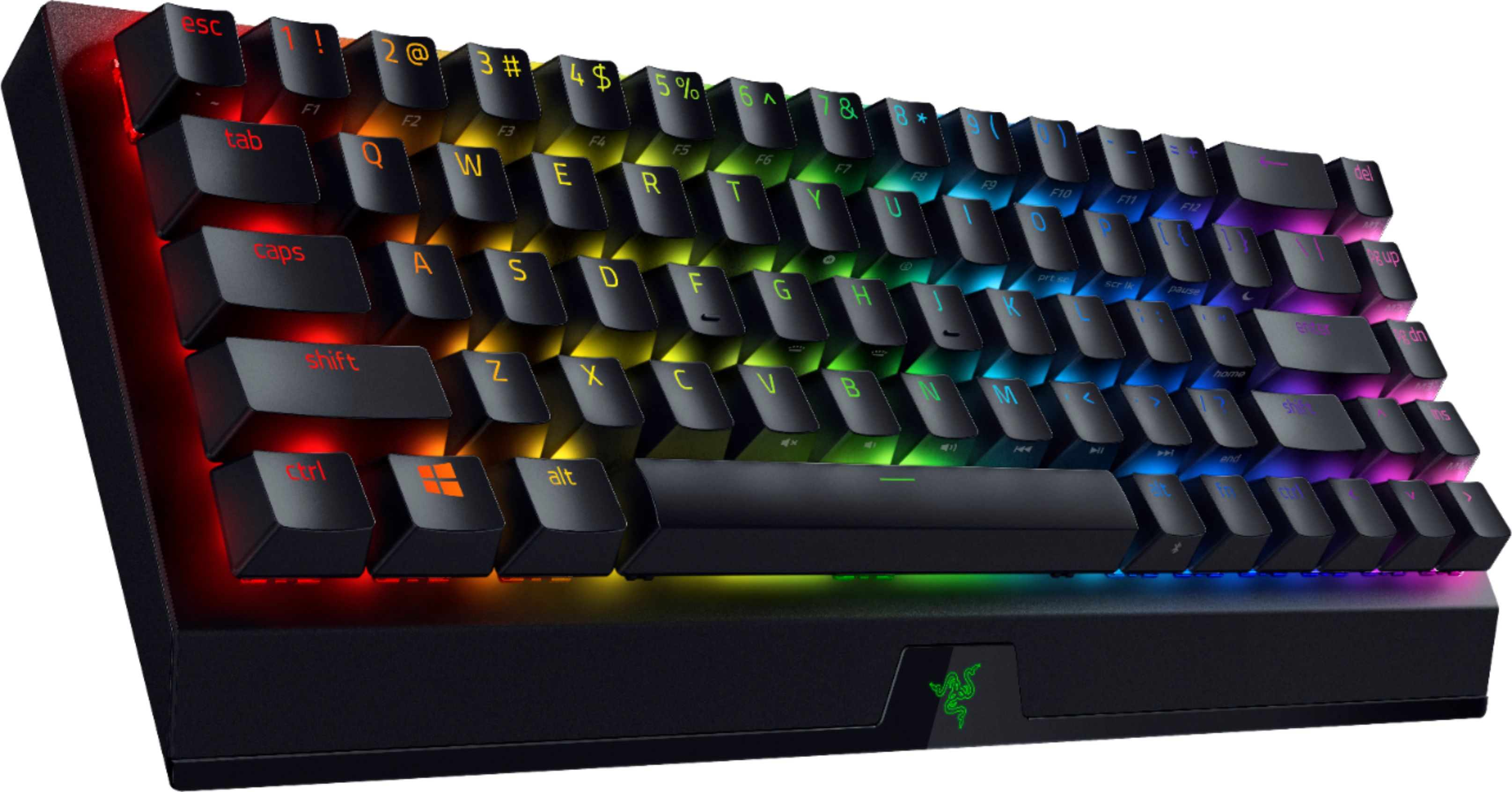 即納特典付き Razer BlackWidow V3 Mechanical Gaming Keyboard: Green Mechanical  Switches Tactile ＆ Clicky Chroma RGB Lighting Compact Form Factor  Programmab