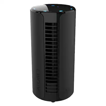 Front. Vornado - ATOM 1 Desktop Tower Fan - Black.