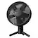 Front. Sharper Image - SPIN 12 Oscillating Table Fan with Remote - Black.