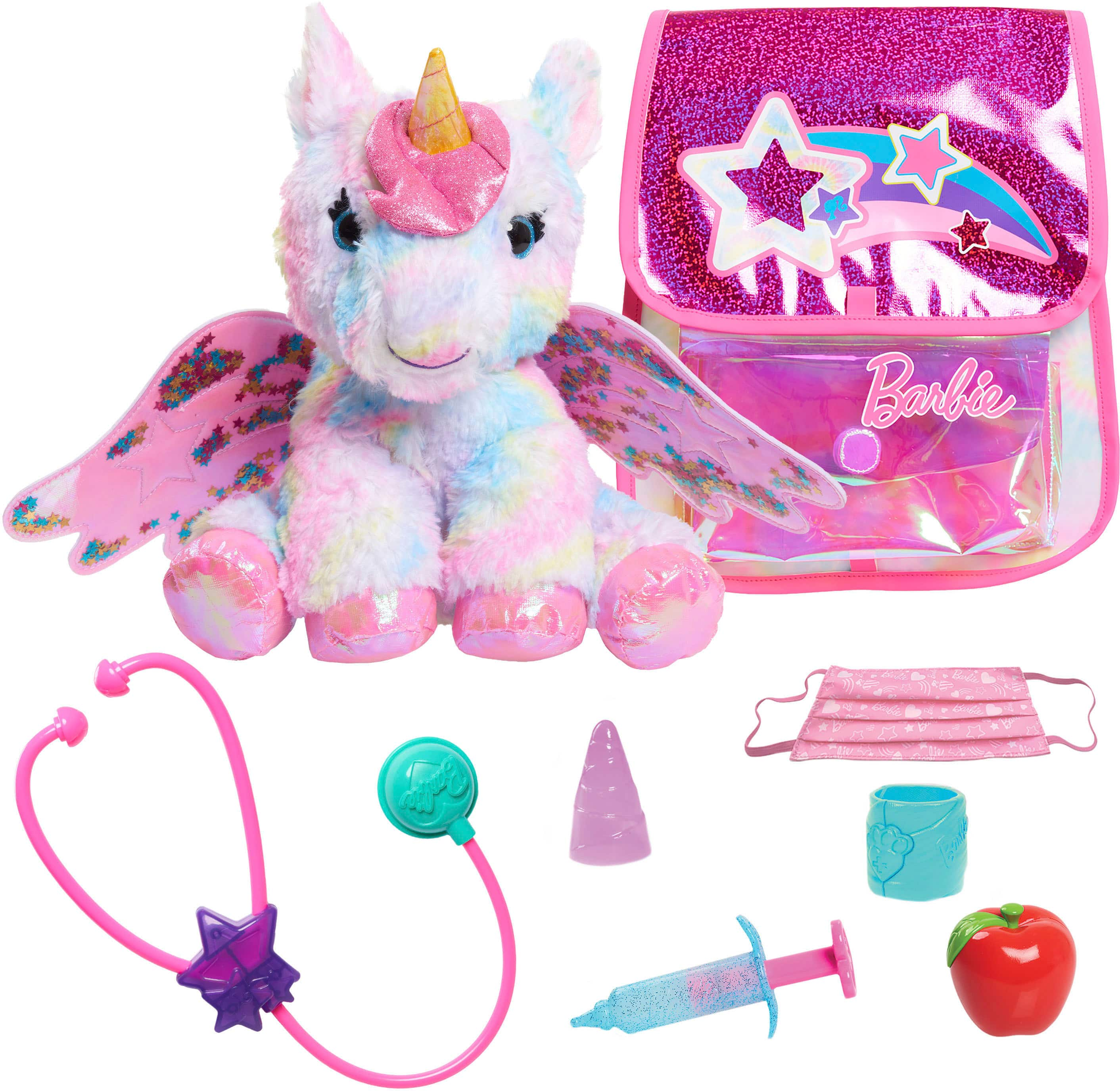 barbie unicorn dr set