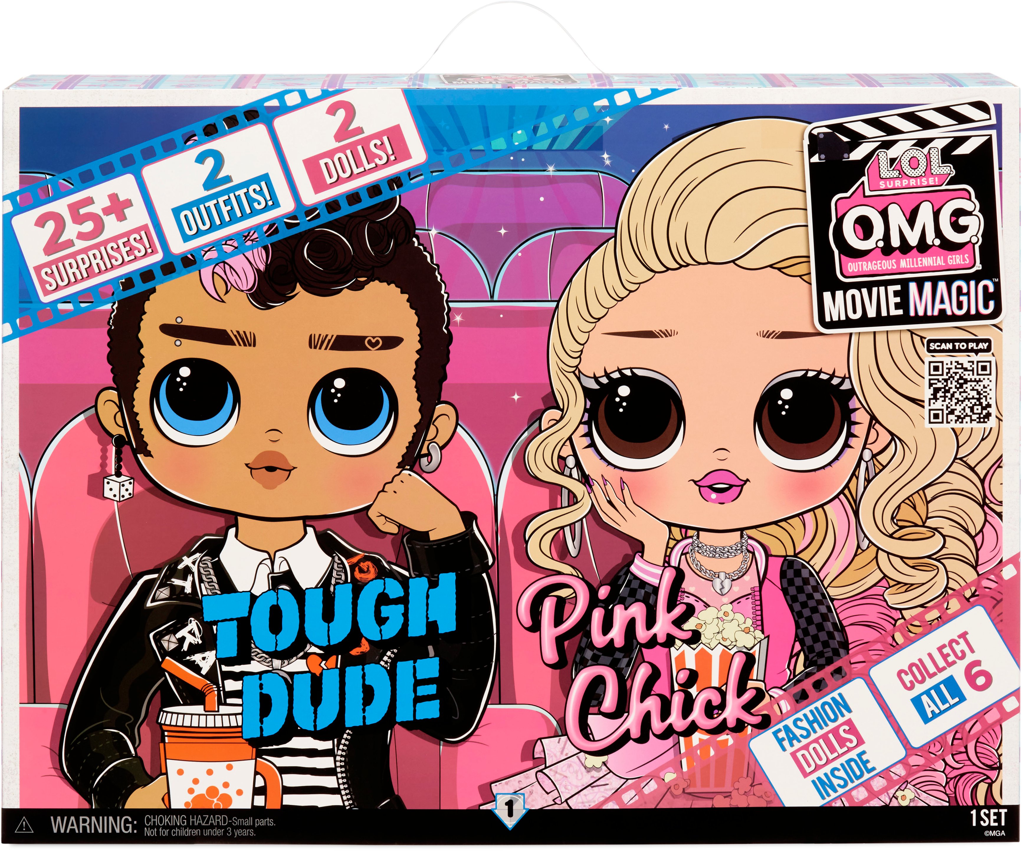 Mga Pack 2 Dolls L.O.L. Surprise Omg Movie Magic Multicolor