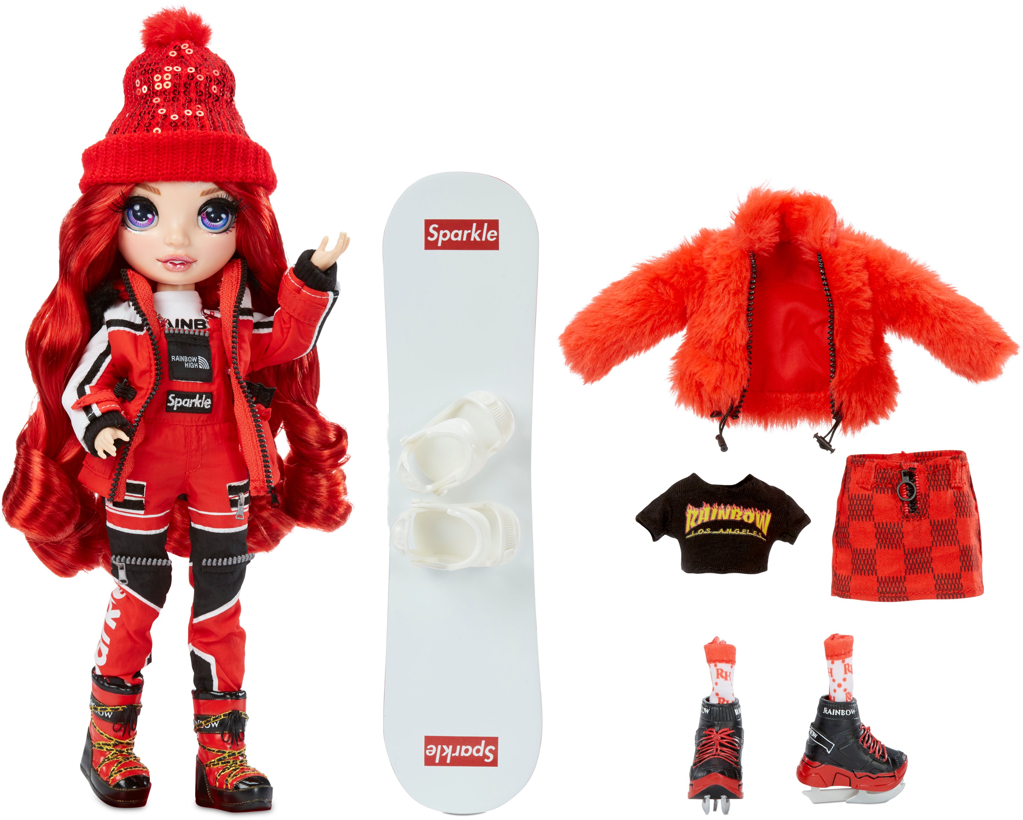 Angle View: Rainbow High - Winter Break Doll- Ruby Anderson (Red)