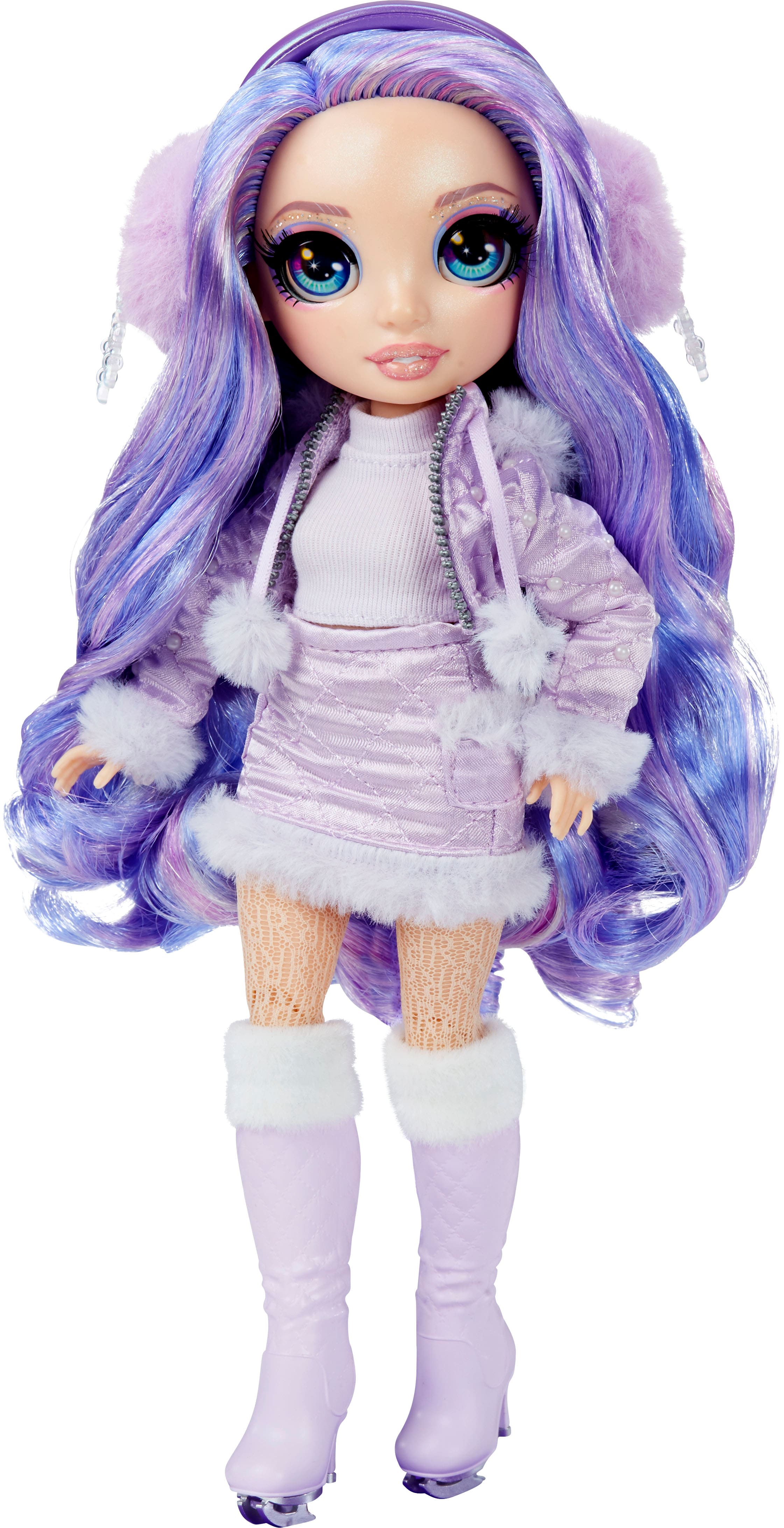 Front. Rainbow High - Winter Break Doll- Violet Willow - Purple.