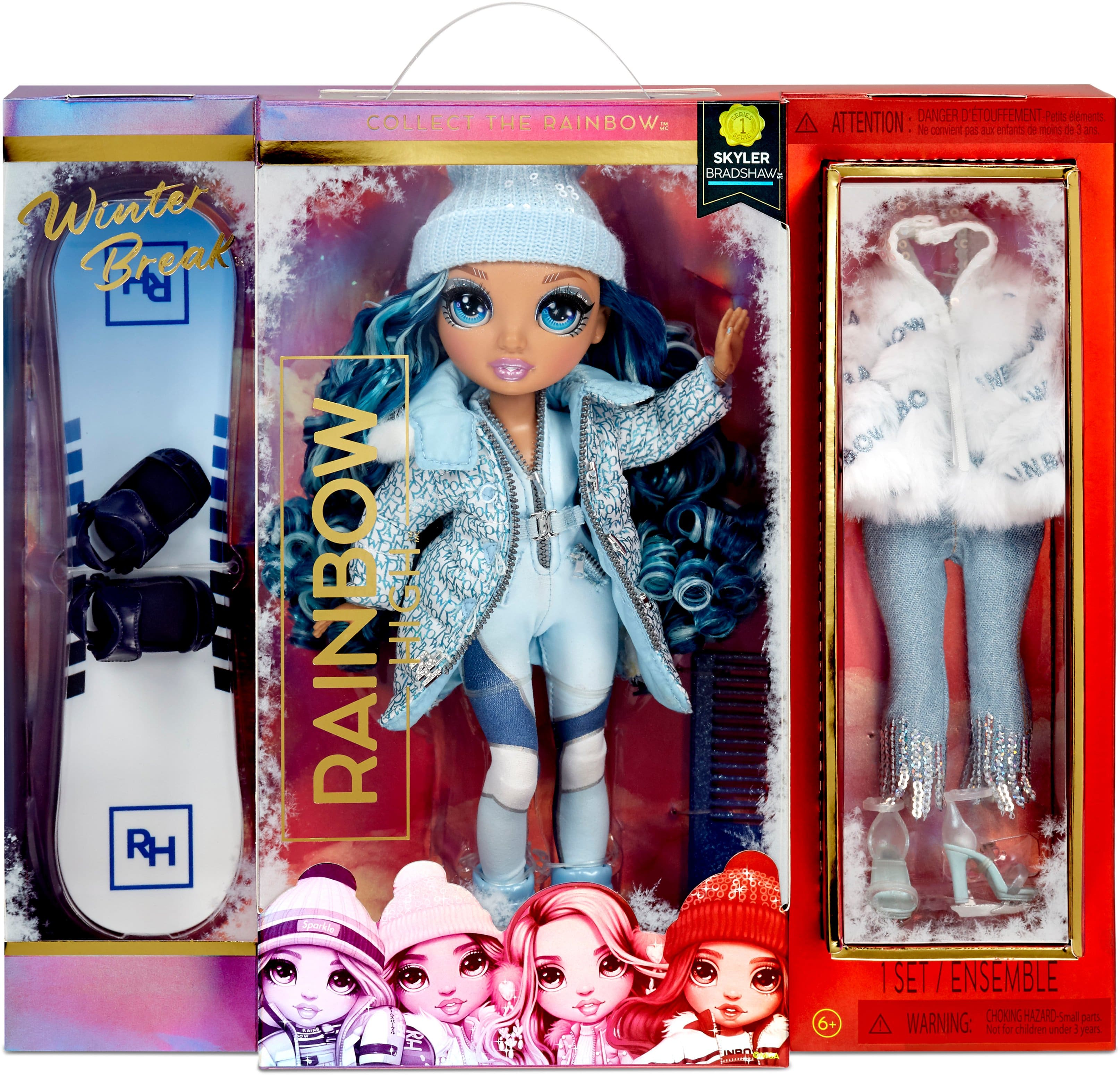 Alt View Zoom 12. Rainbow High - Winter Break Doll- Skyler Bradshaw - Blue.