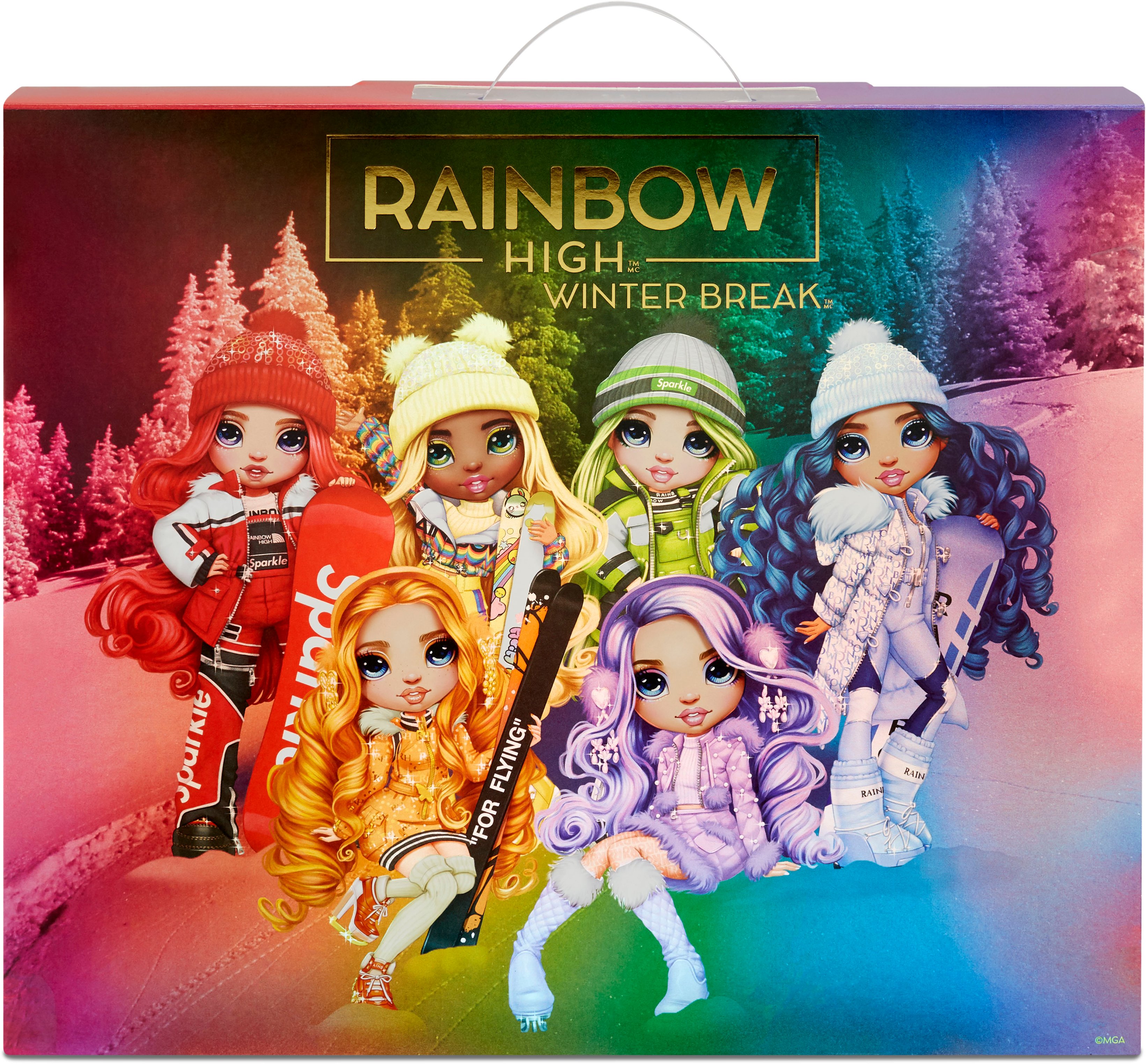  Rainbow High Winter Break Skyler Bradshaw – Blue Fashion Doll  and Playset with 2 Designer Outfits, Snowboard Accessories : Toys & Games