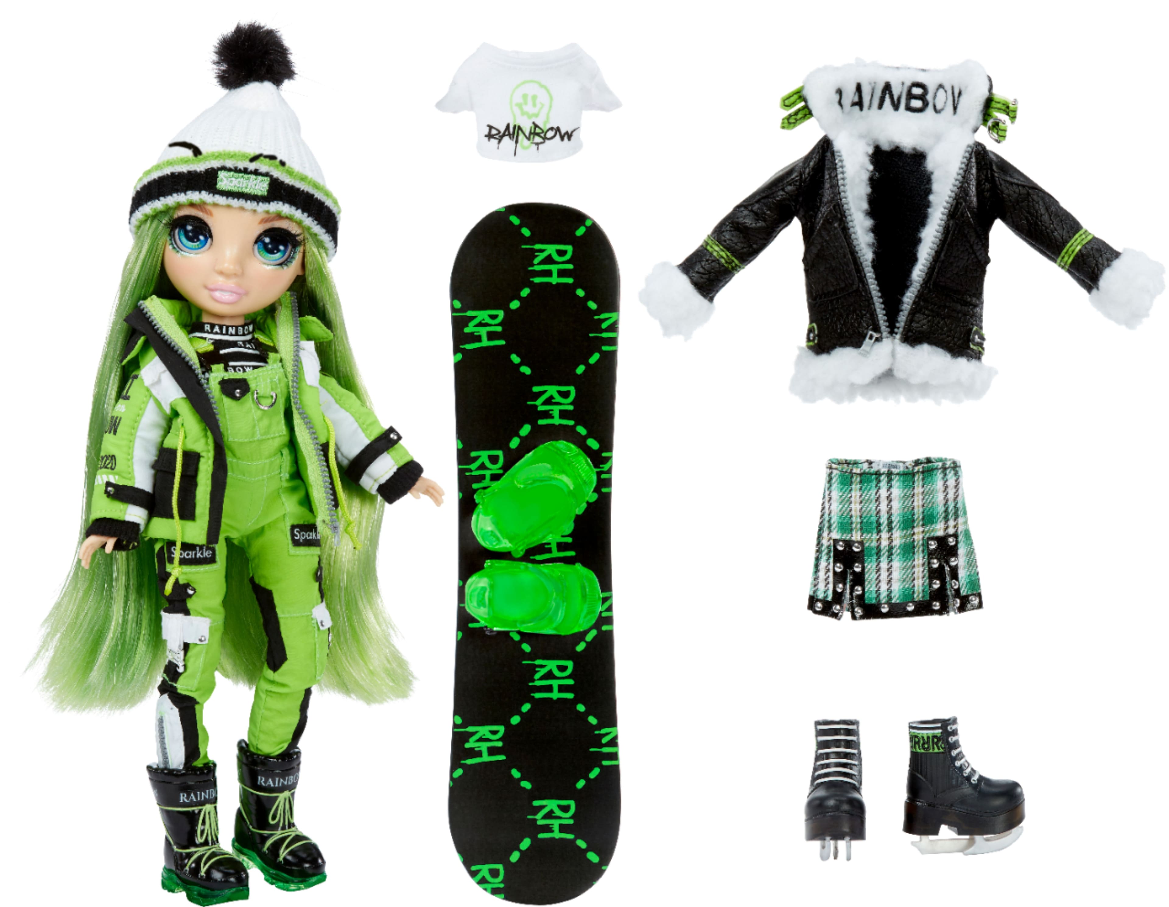 Angle. Rainbow High - Winter Break Doll- Jade Hunter - Green.