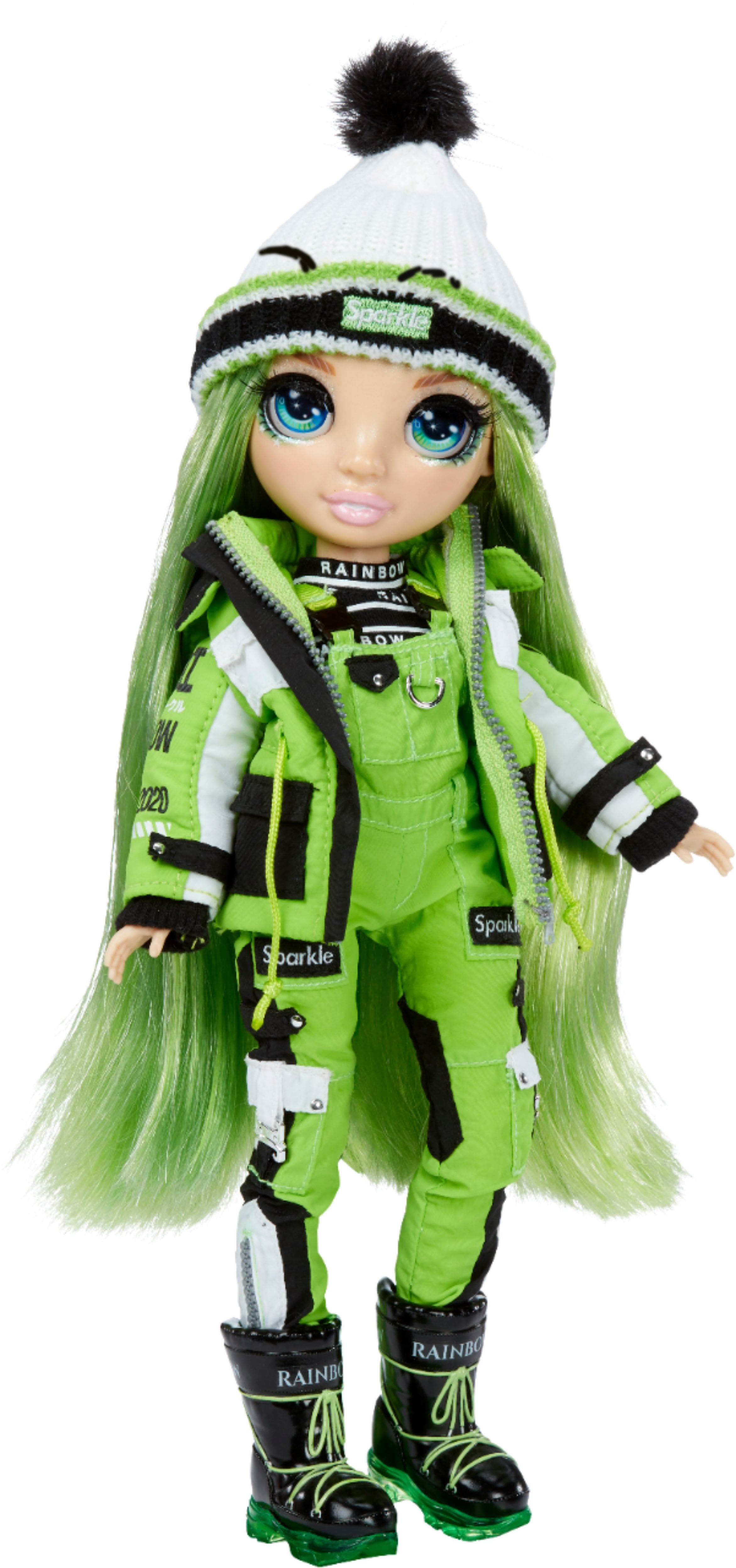 Front. Rainbow High - Winter Break Doll- Jade Hunter - Green.