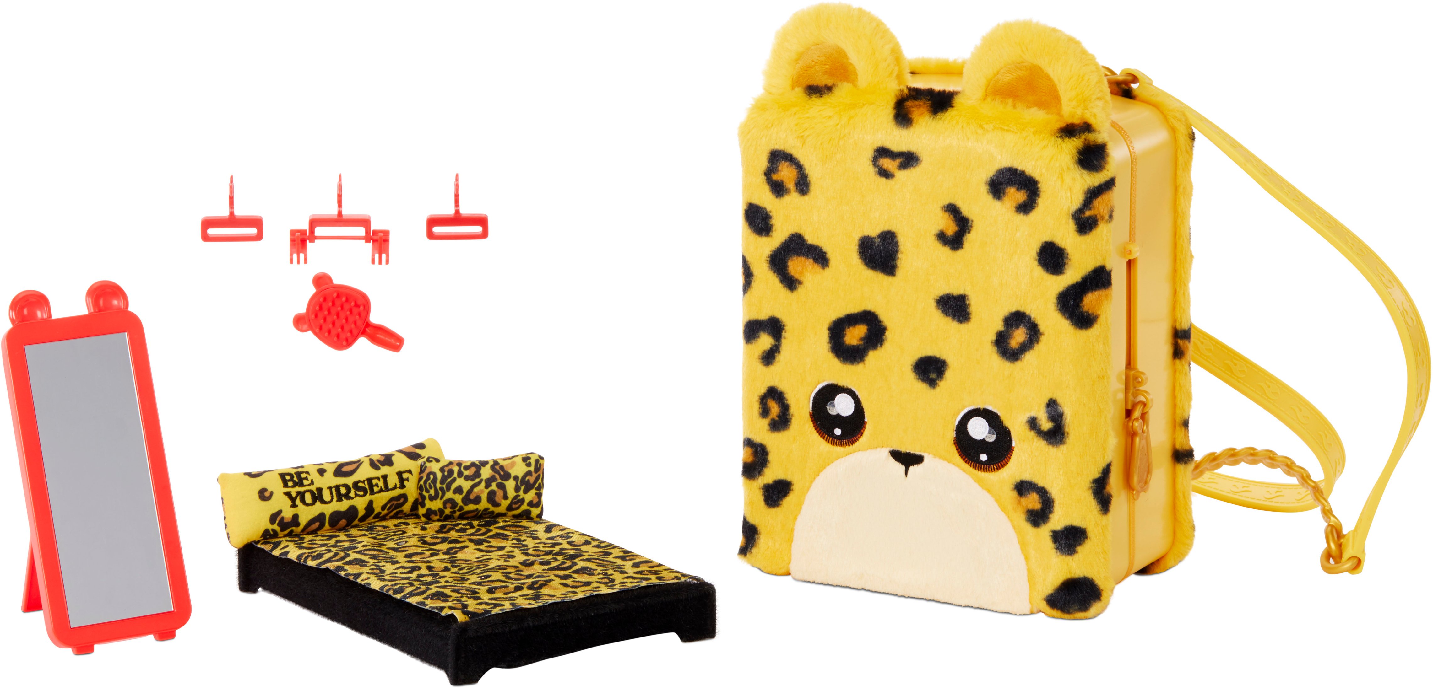Left View: Na! Na! Na! Surprise - 3-in-1 Backpack Bedroom - Jennel Jaguar