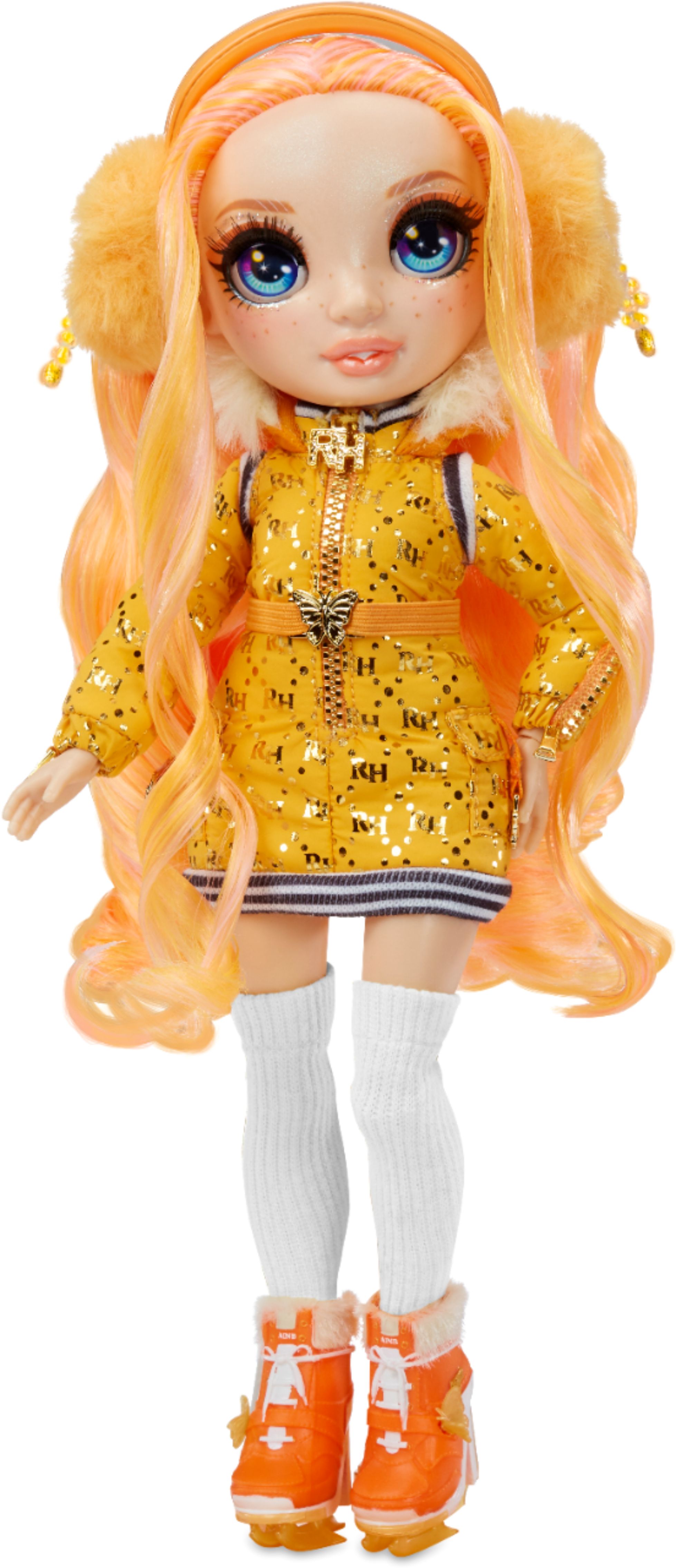 Rainbow High Fantastic Fashion Poppy Rowan - Orange 11” Fashion Doll Playset