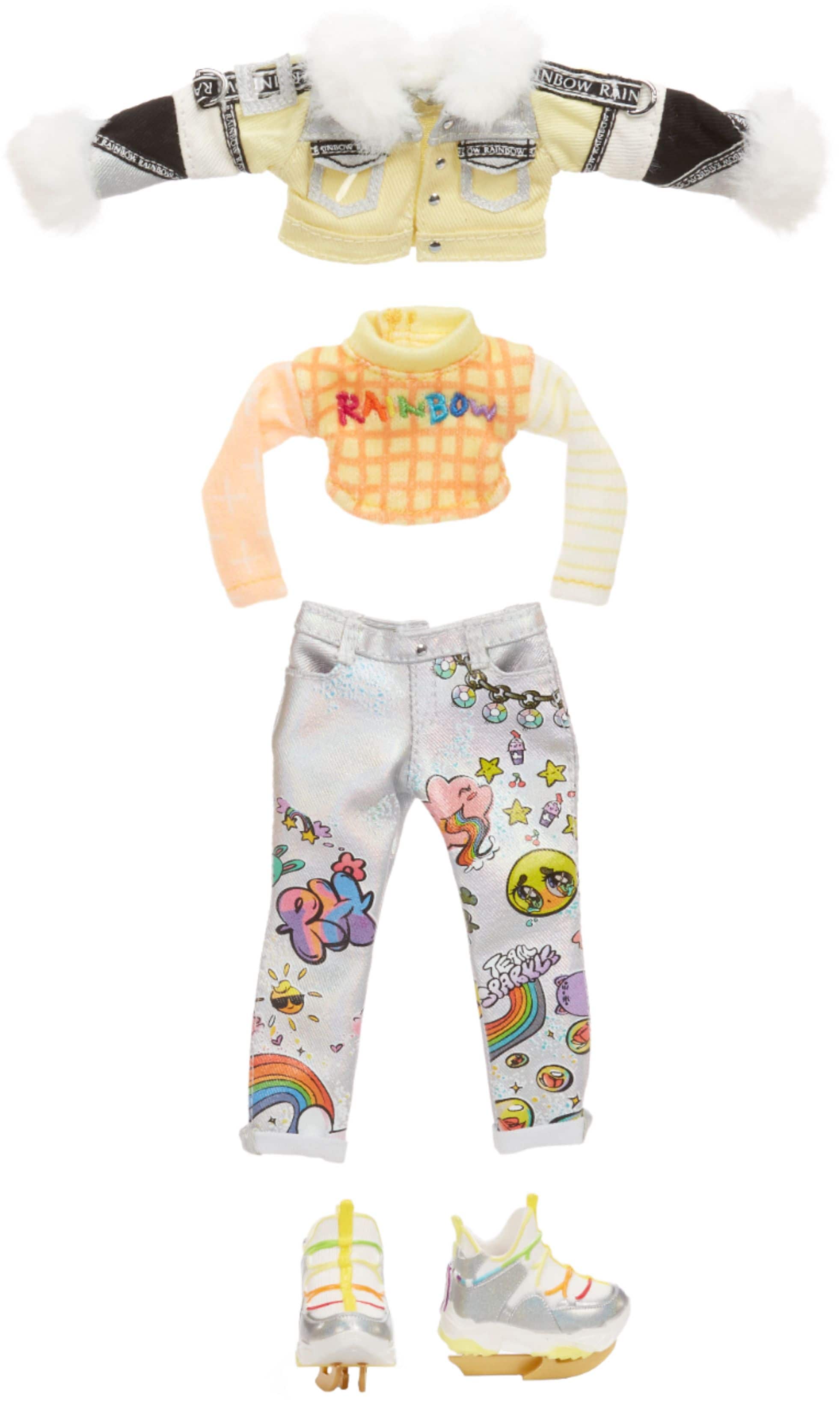 Left. Rainbow High - Winter Break Doll- Sunny Madison - Yellow.