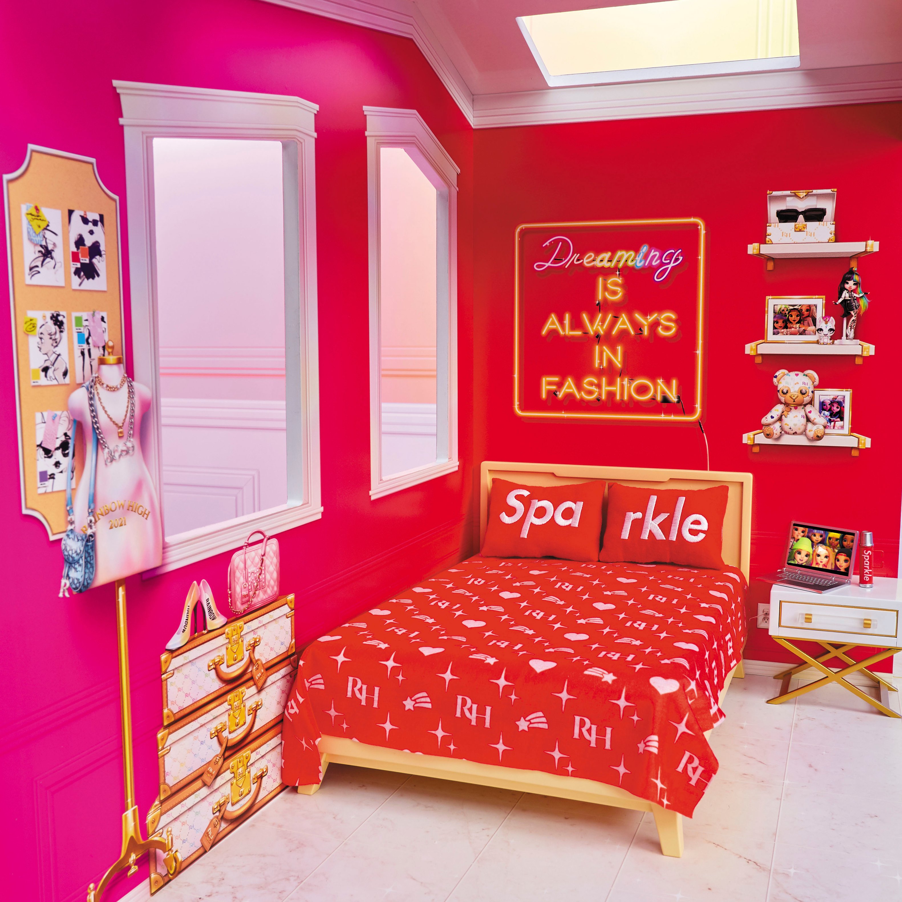 Ruby Anderson Bedroom Room - poupée Rainbow High