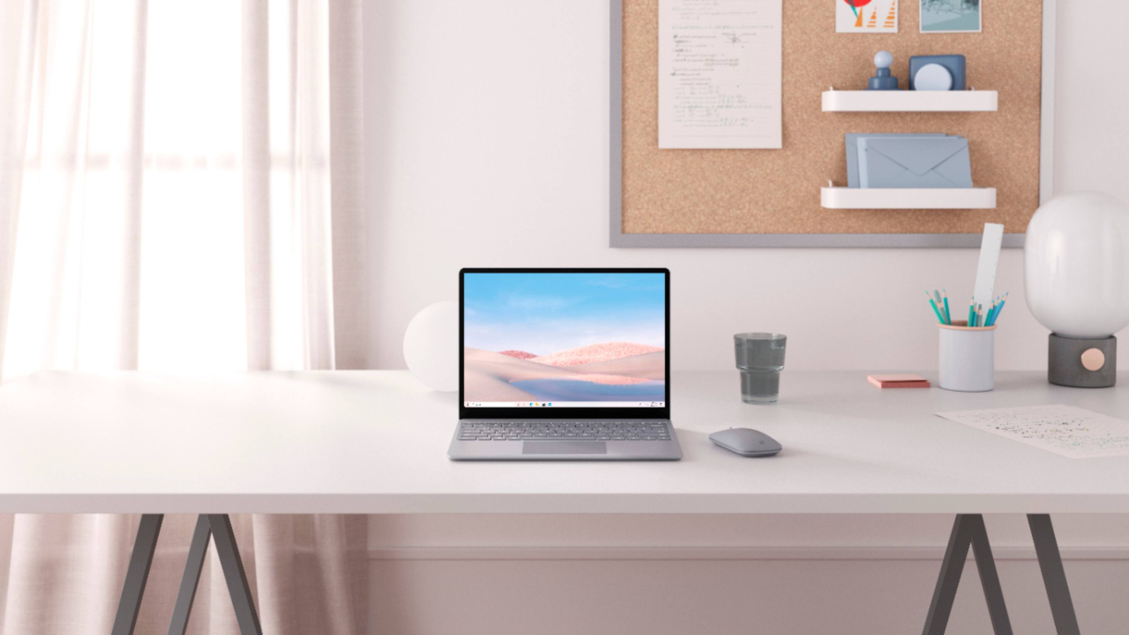 Alt View 16. Microsoft - Geek Squad Certified Refurbished Surface Laptop Go 12.4" Touch-Screen Laptop - Intel Core i5 - 8GB Memory - 128GB SSD - Platinum.