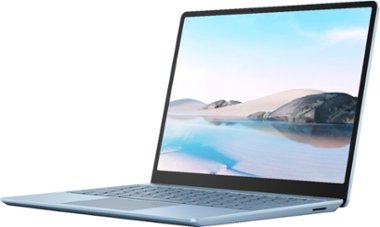 Microsoft - Geek Squad Certified Refurbished Surface Laptop Go 12.4" Touch-Screen Laptop - Intel Core i5 - 8GB Memory - 128GB SSD - Ice Blue - Front_Zoom