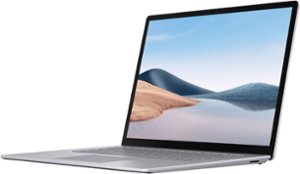 Microsoft - Geek Squad Certified Refurbished Surface Laptop 4 - 15" Touch-Screen Laptop - AMD Ryzen 7 - 8GB Memory - 256GB SSD - Platinum - Front_Zoom