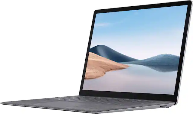 Front. Microsoft - Geek Squad Certified Refurbished Surface Laptop 4 - 13.5" Touch-Screen - Intel Core i5 - 8GB Memory - 512GB SSD - Platinum.