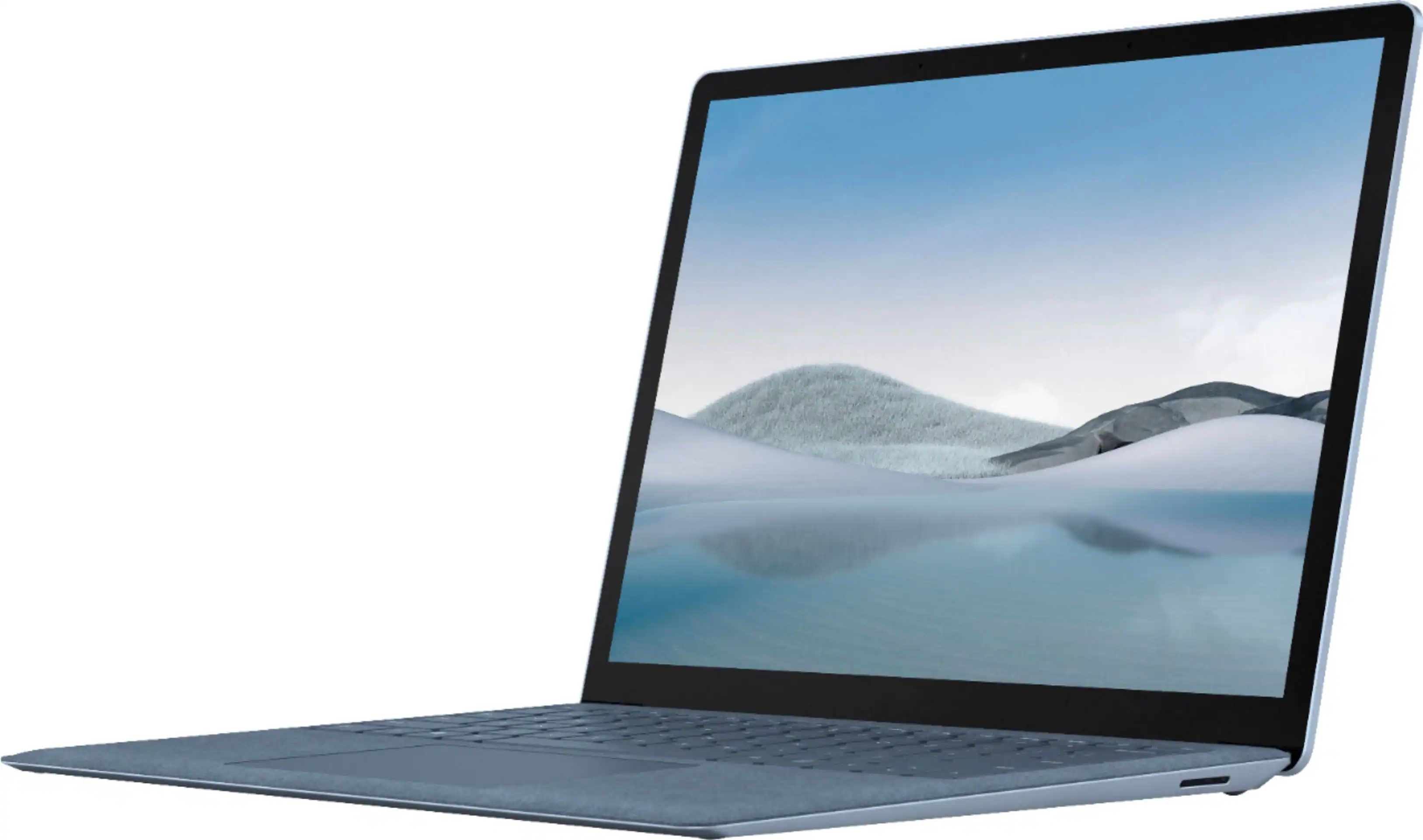 Front. Microsoft - Geek Squad Certified Refurbished Surface Laptop 4 - 13.5" Touch-Screen Laptop - Intel Core i7 - 16GB Memory - 512GB SSD - Ice Blue.