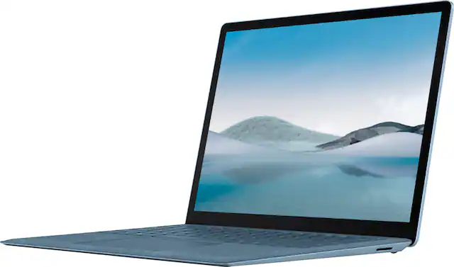 Front. Microsoft - Geek Squad Certified Refurbished Surface Laptop 4 13.5" Touch-Screen Laptop - Intel Core i5 - 8GB Memory - 512GB SSD - Ice Blue.