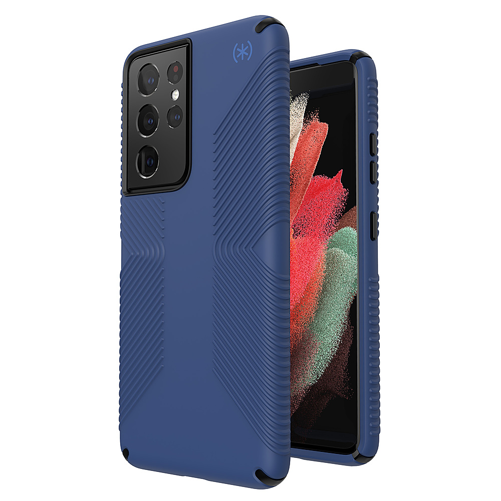 Speck - Presidio2 Grip Case for Samsung Galaxy S21 Ultra 5G - Blue