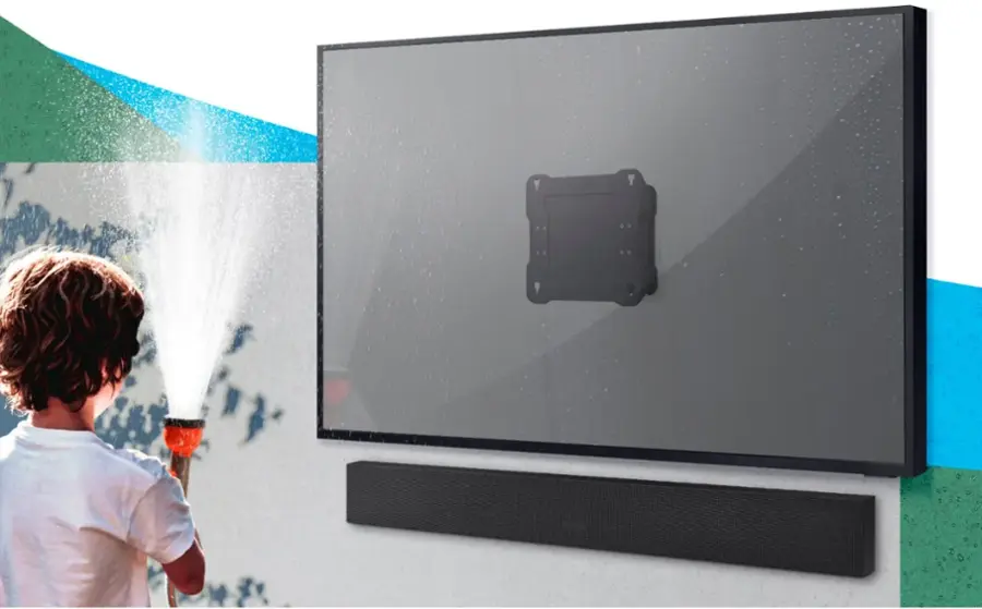 Alt View 18. Samsung - The Terrace Outdoor TV Wall Mount up to 55" - Black.