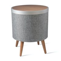 Koble - Zain Smart Side Table with Speaker - Walnut - Front_Zoom