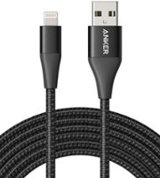 Anker - Powerline+ II USB-A to Lightning Cable 10-ft - Black - Front_Zoom