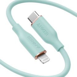 Anker - PowerLine III Flow USB-C to Lightning Cable 6-ft - Green - Front_Zoom