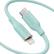 Front. Anker - PowerLine III Flow USB-C to Lightning Cable 6-ft - Green.