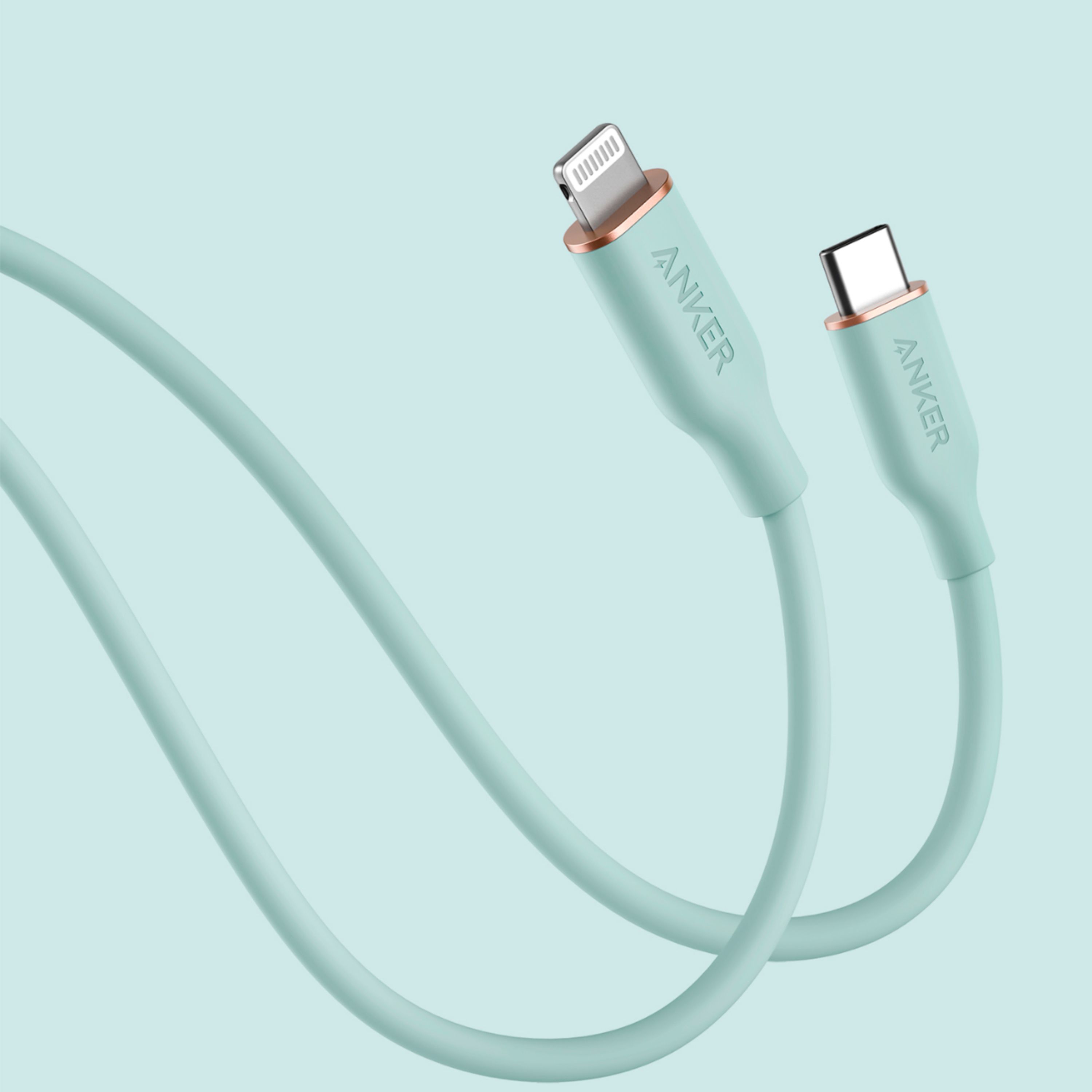 Best Buy: Anker PowerLine III Flow USB-C to Lightning Cable 6-ft Green  A8663061