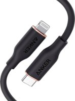 Anker - PowerLine III Flow USB-C to Lightning Cable 6-ft - Black - Front_Zoom