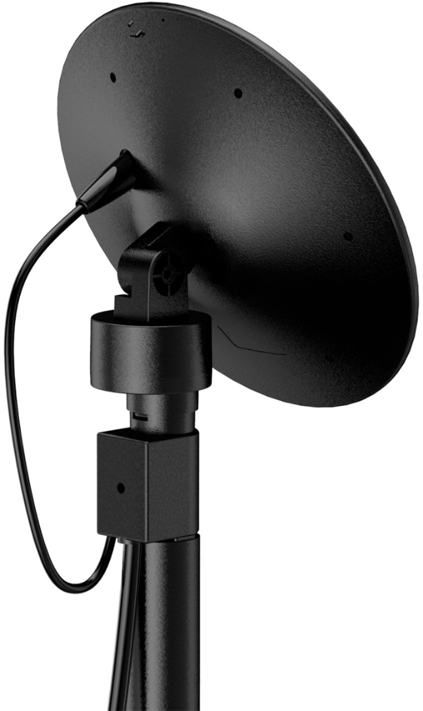 Left View: Core Innovations - Amplified HDTV Outdoor/Attic Antenna 100Mile Range Motorized - Black