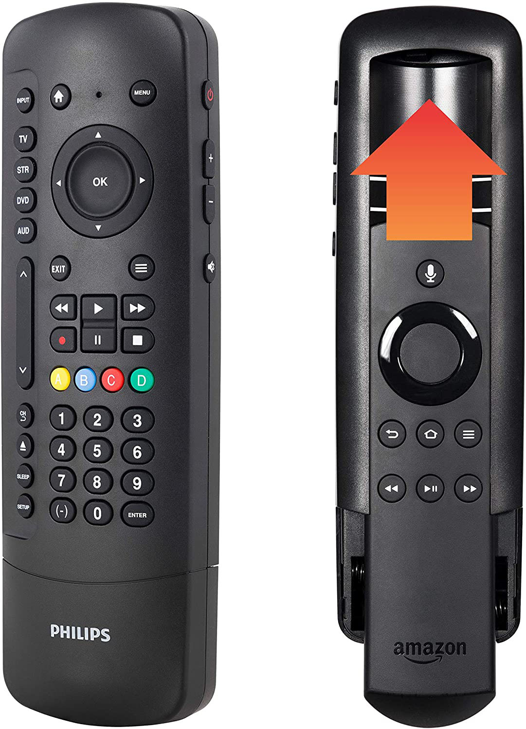 Philips - 4-Device Fire TV Universal Companion Remote - Black