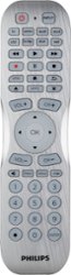 Philips - 8 Device Universal Remote Control Bluetooth Programmable, Backlit - Brushed Silver - Alt_View_Zoom_1