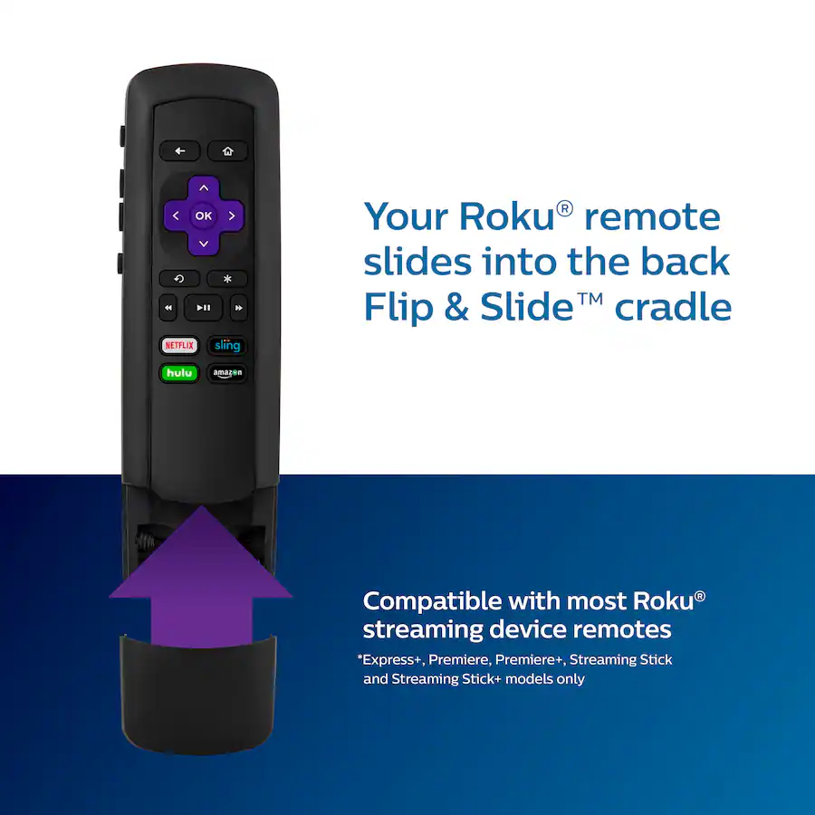 Phillip Roku Remote Philips 4 Device Universal Remote Control Roku Black SRP2024R/27 - Best Buy