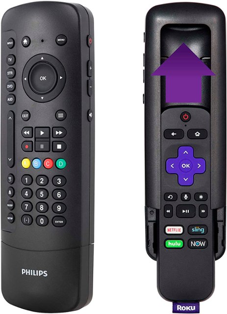 Fácil de leer pluma Egomanía Philips 4 Device Universal Remote Control Roku Black SRP2024R/27 - Best Buy