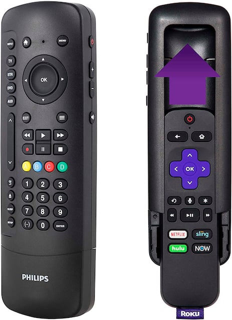 Philips 4 Device Universal Remote Control Roku Black SRP2024R 27