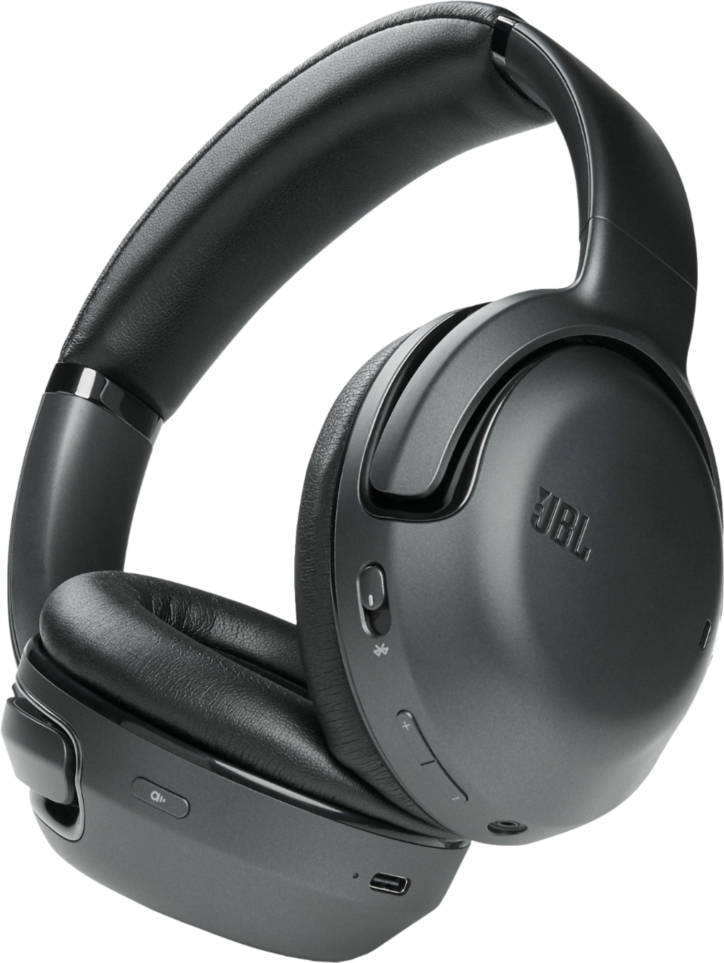 Angle. JBL - Tour One Wireless Over-Ear Noise Cancelling Headphones - Black.