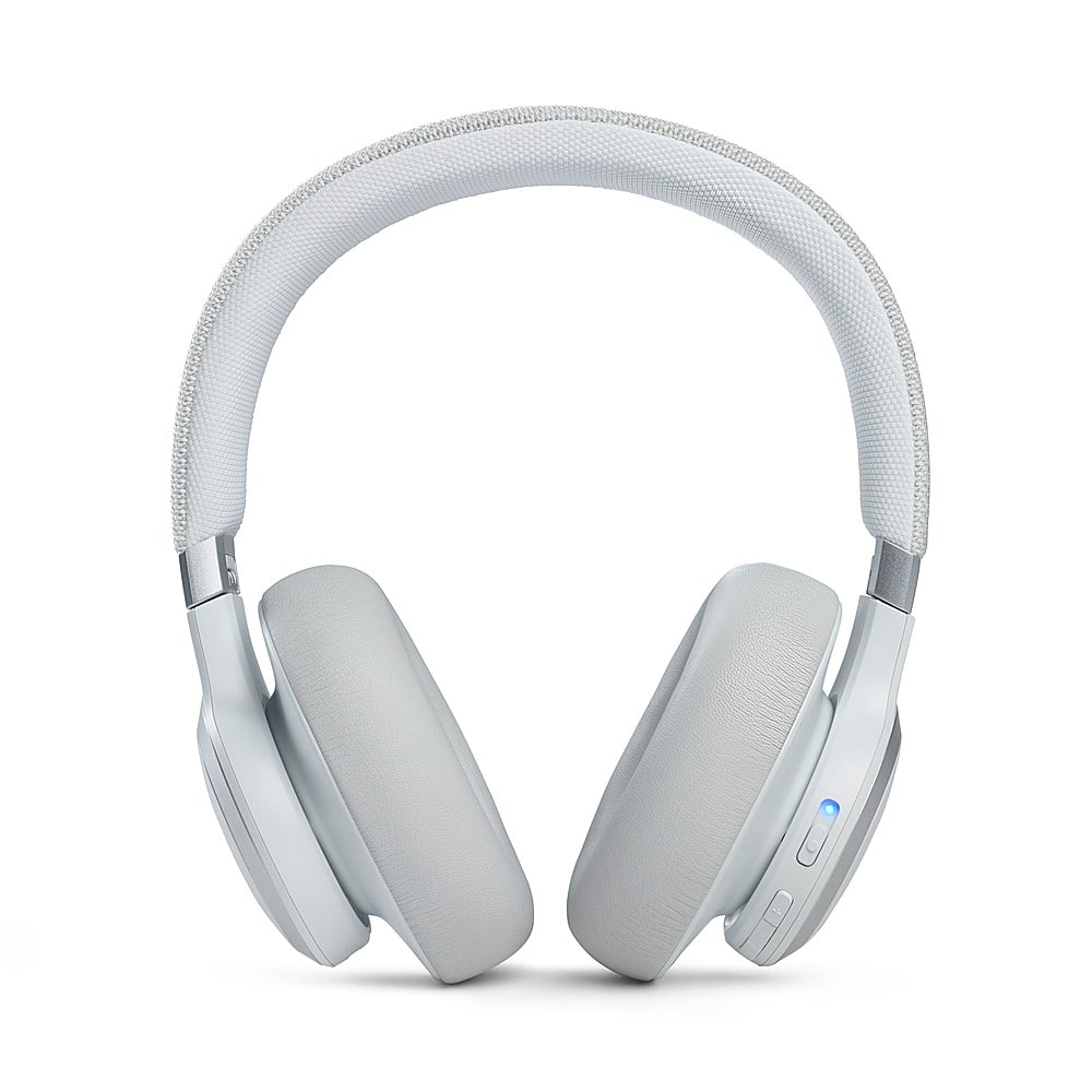 Alt View 14. JBL - Live 660NC Wireless Noise Cancelling Headphones - White.