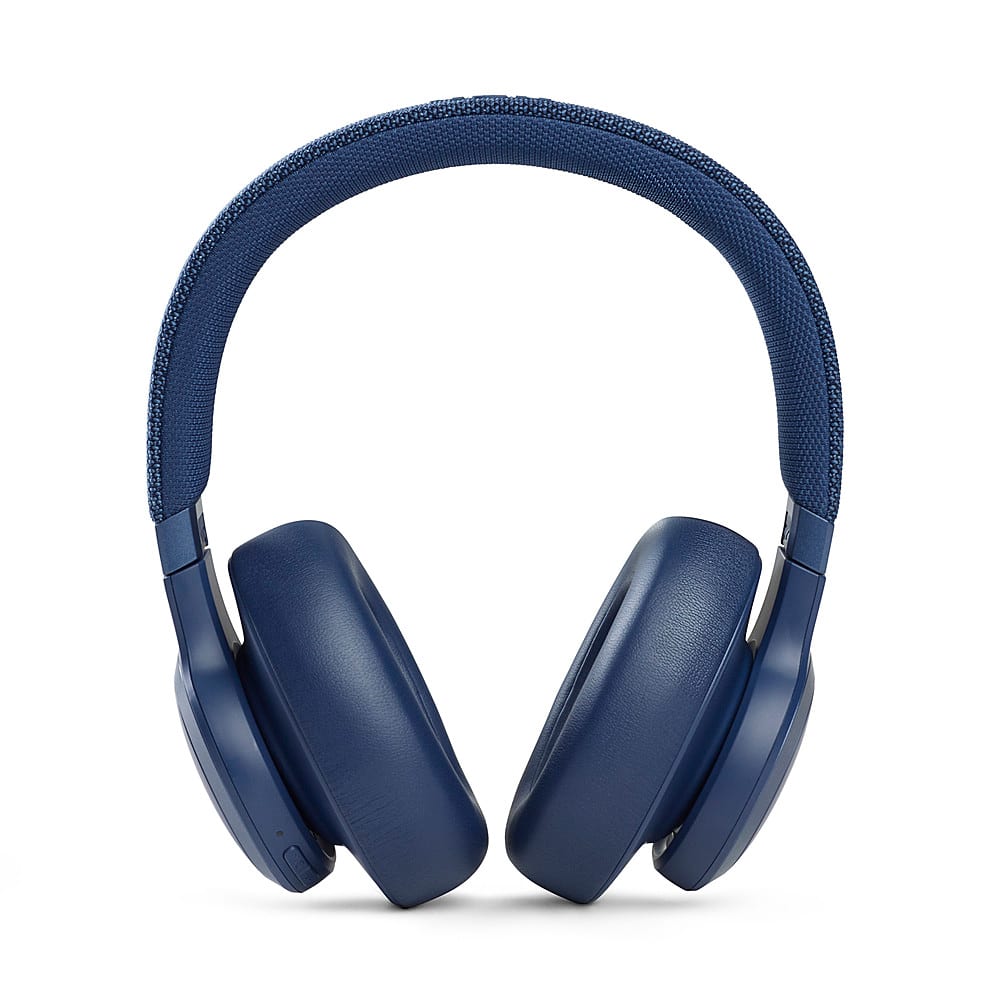 JBL - Live 660NC Wireless Noise Cancelling Headphones - Blue - Front_Zoom
