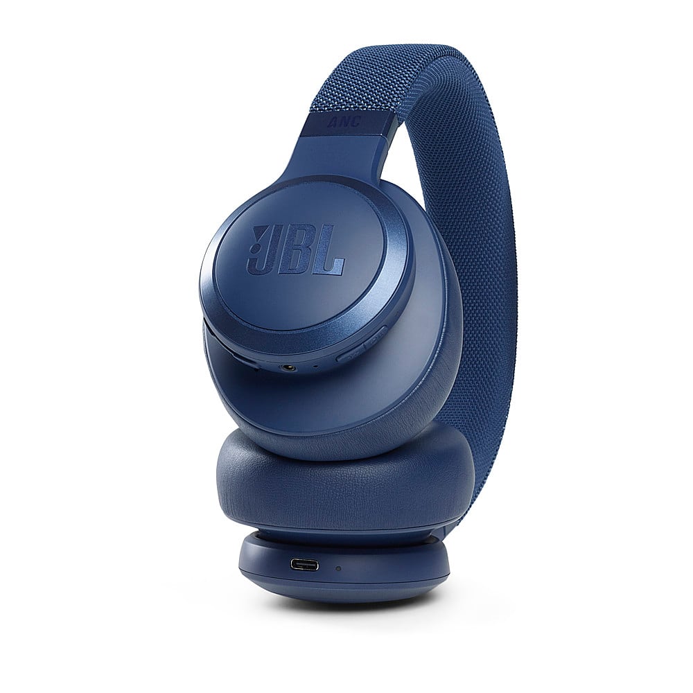Alt View 17. JBL - Live 660NC Wireless Noise Cancelling Headphones - Blue.