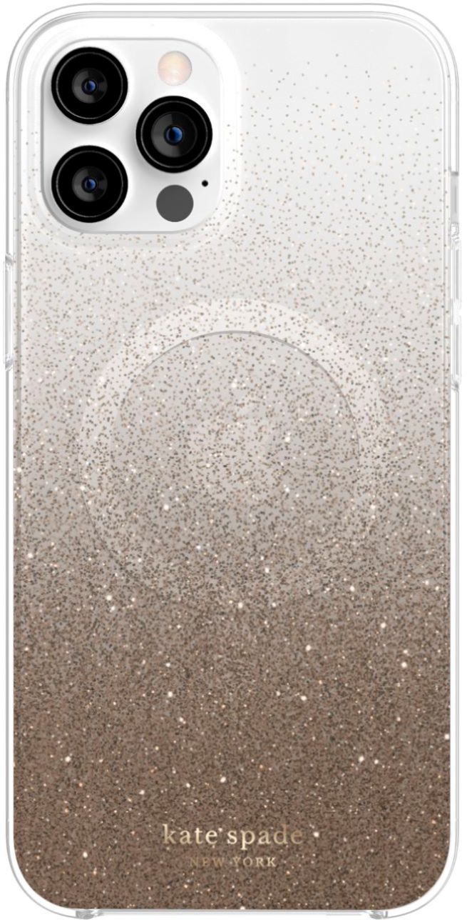 kate spade new york Protective Hardshell MagSafe Case for iPhone 13/12 Pro  Max Champagne Glitter Ombre KSIPH-184-CHGO - Best Buy