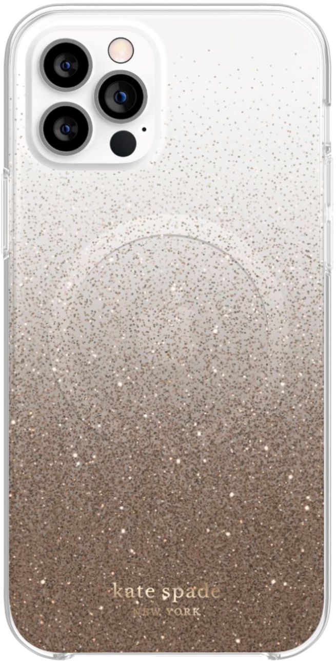 Best Buy: kate spade new york Protective Hardshell MagSafe Case for iPhone  12 and iPhone 12 Pro Champagne Glitter Ombre KSIPH-183-CHGO