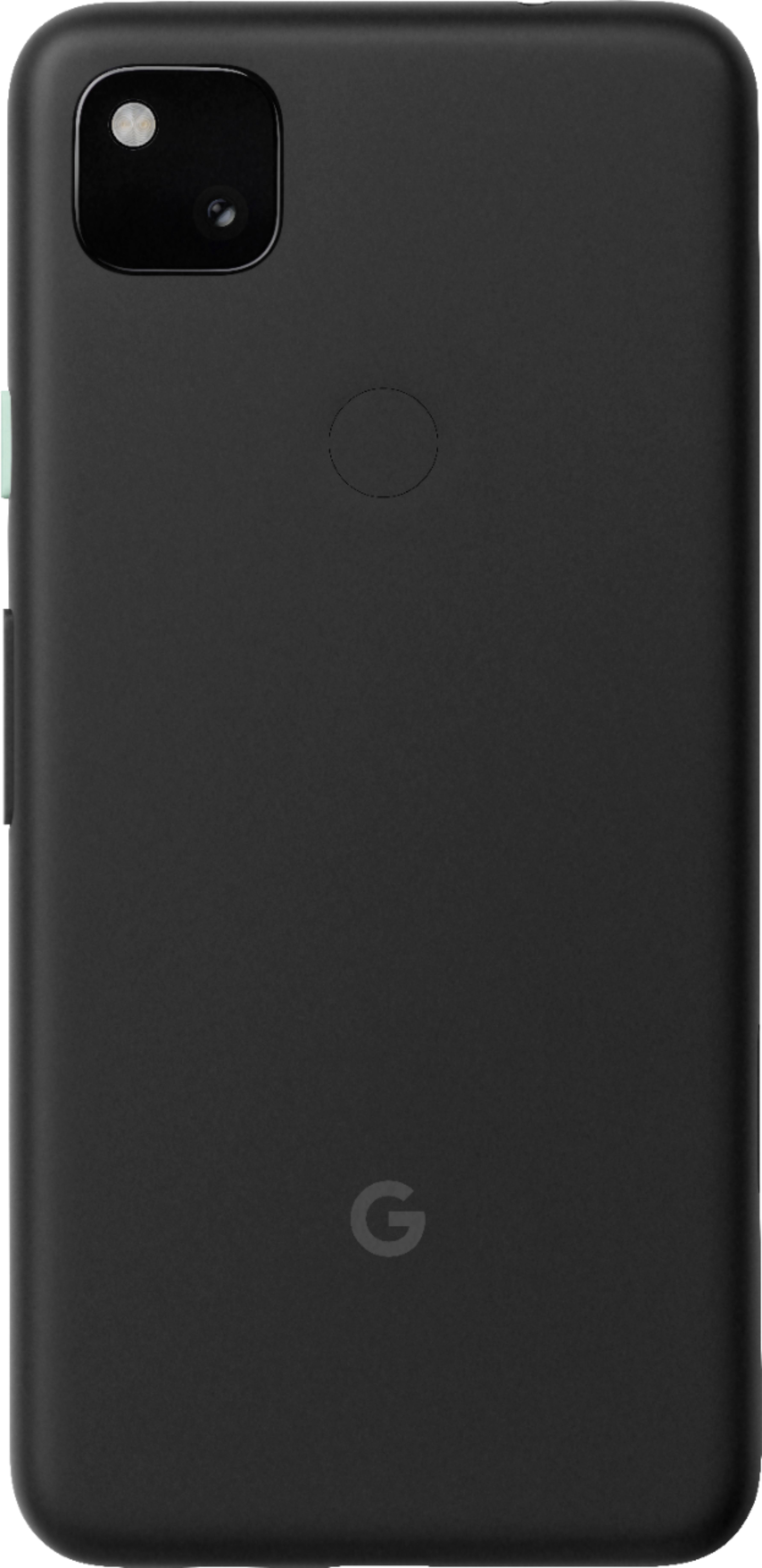Back View: Google - Geek Squad Certified Refurbished Pixel 4 with 64GB Cell Phone (Unlocked) - Oh So Orange