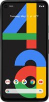 Google - Geek Squad Certified Refurbished Pixel 4a 128GB (Unlocked) - Just Black - Front_Zoom