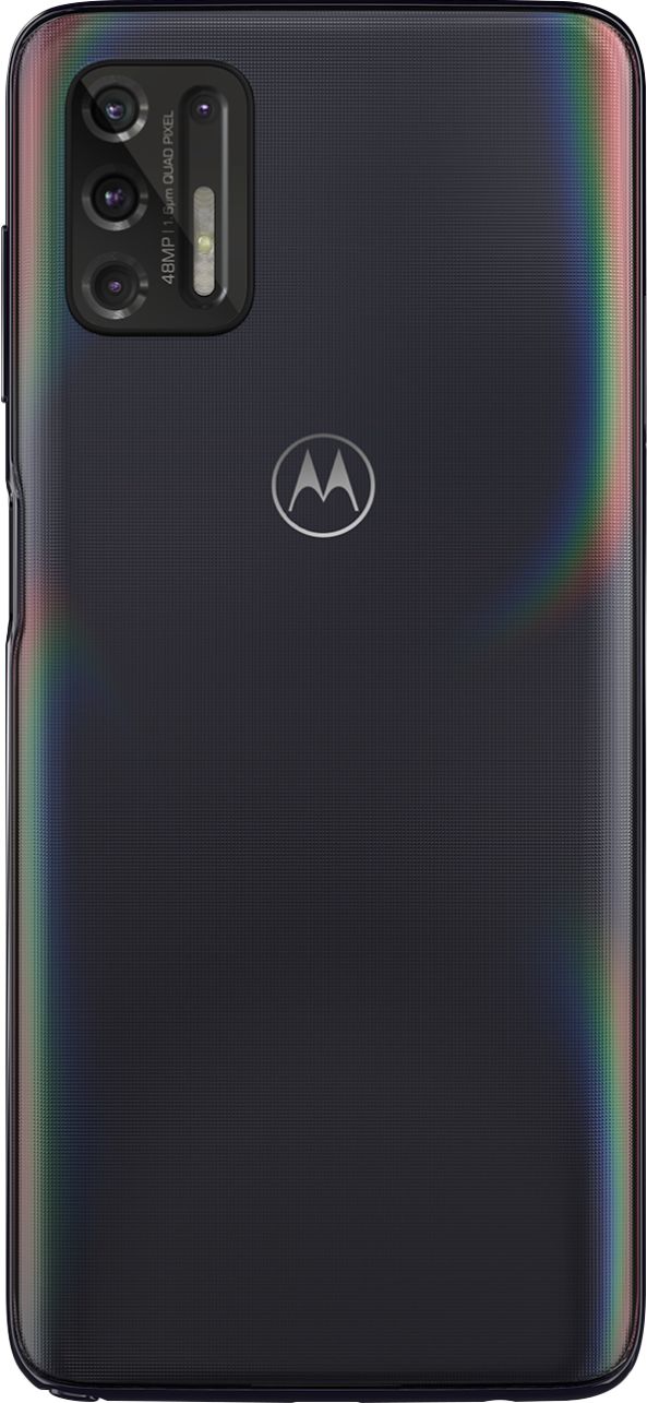 Back View: Motorola - Geek Squad Certified Refurbished Moto G Stylus 2021 (Unlocked) - Aurora Black
