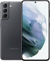 Samsung - Geek Squad Certified Refurbished Galaxy S21 5G 128GB (Unlocked) - Phantom Gray - Front_Zoom