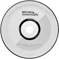 Best Buy essentials™ - Laser Lens Cleaner - Blue/White - Front_Zoom