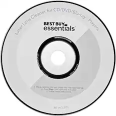 Front. Best Buy essentials™ - Laser Lens Cleaner - Blue/White.