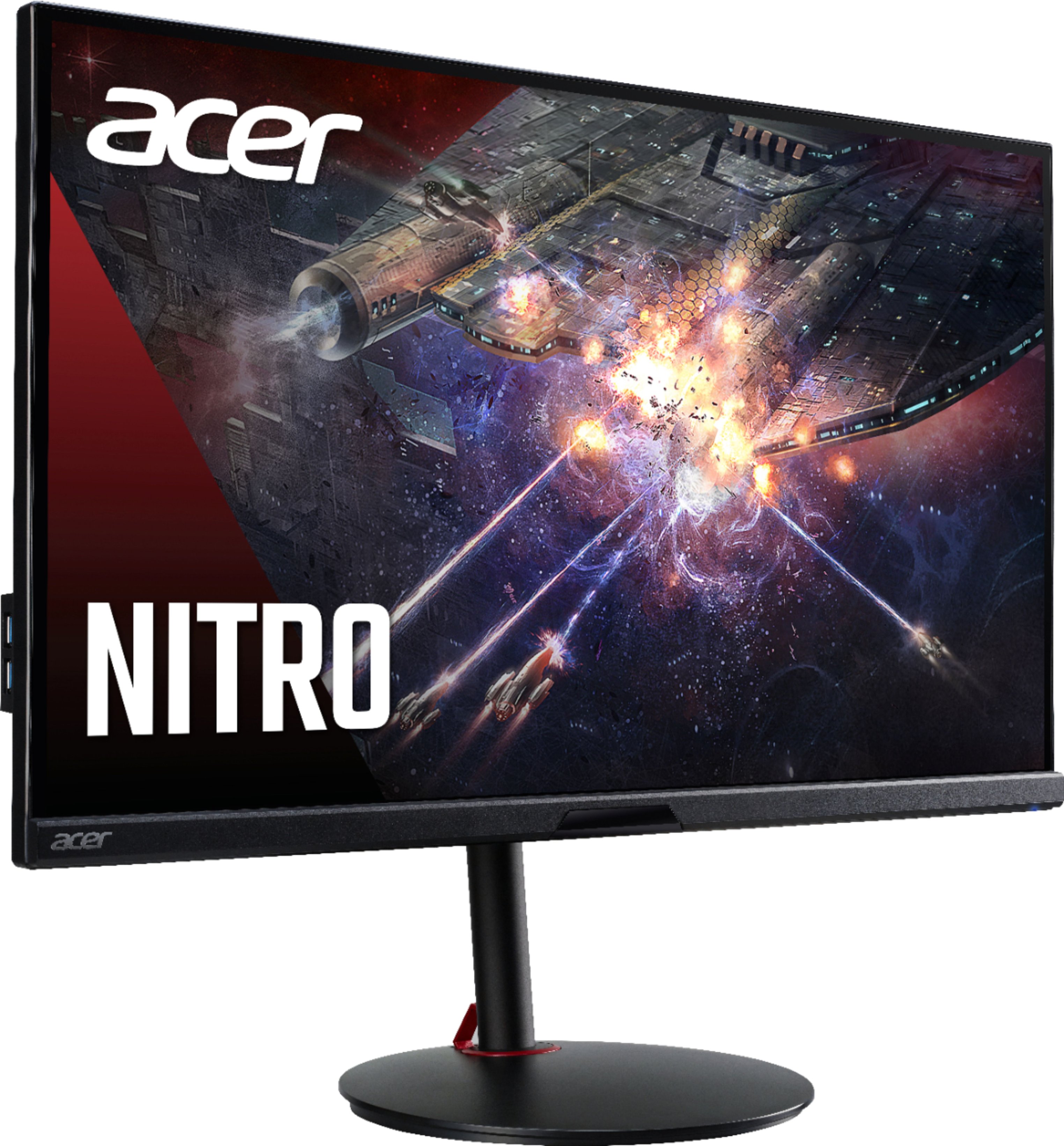 Angle View: Acer - Nitro XV282K KVbmiipruzx 28" UHD- Agile-Splendor IPS Monitor-AMD FreeSync Premium- Up to 170Hz (DP & 2 x HDMI 2.1)